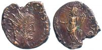 270-273 AD. and later, Tetricus I., irregular mint, Ã† Antoninianus, Hilaritas.
