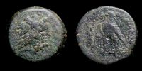 Ake-Ptolemais in Phoenicia,    225-224 BC., Kings of Egypt, Ptolemaios III Euergetes, Ã† Dichalkon, Svoronos 793.
