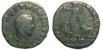 Viminacium or Sarmizegetusa (?) mint for Dacia, 250-251 AD., Hostilianus, Sestertius, Martin 4. 52. 10.