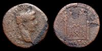   9-14 AD., Augustus, Lugdunum mint, As, RIC 233.