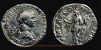 114-117 AD., Trajan, Rome mint, Denarius, RIC 343.