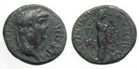 Maeonia in Lydia,  65 AD., Nero, magistrate Ti. Kl. Menekrates, Ã† 18, RPC 3011.