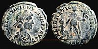 378-383 AD., Valentinian II, Aquileia mint, Ã†2, RIC 30b 2.