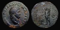  66 AD., Nero, Lugdunum mint, As, RIC 533.