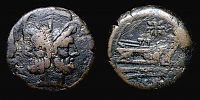 Crawford 196/1, Roman Republic, 169-158 BC., Rome mint, anonymous star series, Ã† As. 