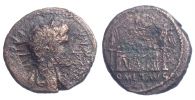   15-10 BC., Augustus, Lugdunum mint, Ã† As, RIC 230 var., countermarked in Pannonia.