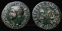  22-23 AD., Tiberius for Drusus, Rome mint, As, RIC 45. 