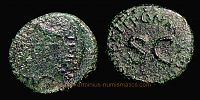  41 AD., Claudius, Rome(?) mint, Quadrans, RIC 85. 