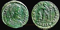 364-367 AD., Valentinian I, Siscia mint, Ã†3, RIC 5a (ii) var. 