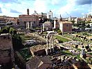 Forum Romanum, Rome. View from the northern Palatine Hill to the Capitoline Hill and the modern Altare della Patria.