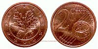 2010 AD., Germany, Federal Republic, Hamburg mint, 2 Euro Cent, KM 208 var.