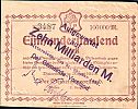 1923 AD., Germany, Weimar Republic, Dittersbach (municipality), Notgeld, currency issue, 10.000.000.000 on 100.000 Mark, Keller Keller 1029d. 3487 Obverse 
