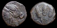 Mauretania, Iol, 200-150 BC., Ã† 1/4 unit, Mazard 549 var.