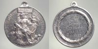 1884 AD., Germany, Aluminium Medal, 25th meeting of the German Schlaraffia Association in Nuremberg.
