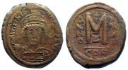  558-559 AD., Justinian I., Constantinopolis mint, Ã† Follis, Sear BC 163.
