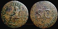  22-23 AD., Tiberius for Augustus, Rome mint, Sestertius, RIC 49.