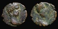 Edessa in Mesopotamia, 192-211 AD., Septimius Severus, with Abgar VIII, Ã† 20, SNG Cop. 198.