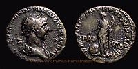 114-117 AD., Trajan, Rome mint, Denarius, RIC 361.