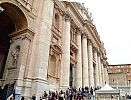 St. Peter's Basilica, Rome - modern home of ancient marble, main facade.