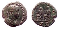 246-249 AD., Philippus II., Sestertius on As die, mint of Rome, RIC 267a