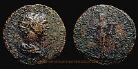 114-117 AD., Trajan, Rome mint, Dupondius, RIC 674 var. 