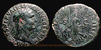  99-100 AD., Trajan, Rome mint, As, RIC 417.