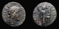 Kyme in Aeolis, 117-161 AD., pseudo-autonomous issue by strategos Hieronymos, Ã† 18, RPC online temporary no. 214.
