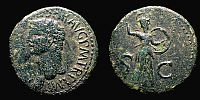  41-42 AD., Claudius, Astorga mint, As, RIC 100. 