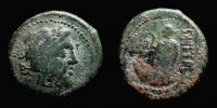 Rhegion in Bruttium,    260-215 BC., Tetras, HNI 2560.