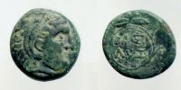Kings of Thracia, 306-281 BC., Lysimachos, Lysimacheia mint, Dichalkon, SNG Cop. 1168.