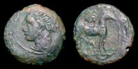       325-300 BC., Carthage in Zeugitana, Siculo-Punic, Carthage and other mints, Trias, Alexandropoulos 18.