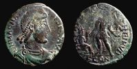383-388 AD., Magnus Maximus, Arelate mint, Ã†-2, RIC 26a.