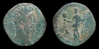 190 AD., Commodus, Rome mint, Sestertius, RIC 563.