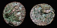Chalkis on Euboia, modern cast fake, genuine coin struck ca. 180-146 BC., Ã†15, cf. BMC 83.