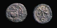  582-602 AD., Maurice Tiberius, mint Carthage or Constantine in Numidia, Pentanummium, Sear BC 579.