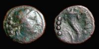 Poseidonia / Paestum in Lucania,    268-89 BC., Triens, HNI 1196.