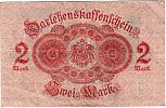 1914 AD., Germany, 2nd Empire, Reichsschuldenverwaltung, Berlin, 2 Mark, Pick 54. 506Â·570276 Reverse