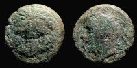 Rhegion in Bruttium,     350-270 BC., Ã† 24, BMC 61.