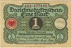 1920 AD., Germany, Weimar Republic, Reichsschuldenverwaltung, Berlin, 1 Mark, Pick 58. 532Â·577948 Obverse 