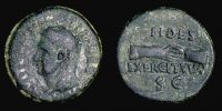 Tarraco in Hispania,  69 AD., Vitellius, As, RIC 42.