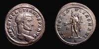 296-297 AD., Diocletian, Rome mint, Follis, RIC 64a.