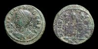 318-319 AD., Crispus Caesar, Rome mint, officina 4, Follis, RIC 180 unlisted var.