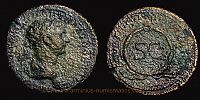 116 AD., Trajan, Rome mint struck for circulation in the East, As, RIC 647.