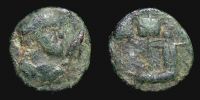 Rhesaena in Mesopotamia, 218-235 AD., Elagabalus or Severus Alexander, Ã† 23, BMC - .