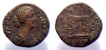 175-180 AD., Faustina junior, Rome mint, Sestertius, RIC 1706