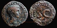   6 BC., Augustus, Rome mint, moneyer Sextus Nonius Quinctilianus, triumvir monetalis, As, RIC 439.