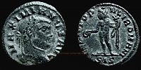 305-306 AD., Maximianus, Siscia mint, Quarter-Follis, RIC 169b.