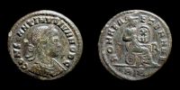 318-319 AD., Constantinus II Caesar, Rome mint, Follis, RIC 156.