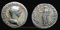 112-114 AD., Trajan, Rome mint, Denarius, RIC 271.