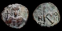  673-674 AD., Constantine IV, Constantinopolis mint, Half Follis, Sear 1179.